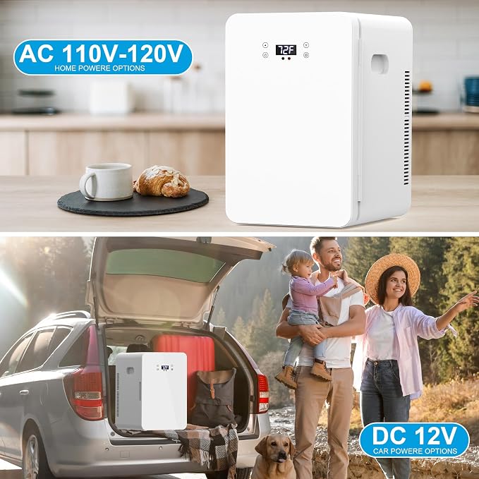 advwin 22L Mini Fridge for Bedroom, 30 Cans Portable Cooler & Warmer Compact - Image 7