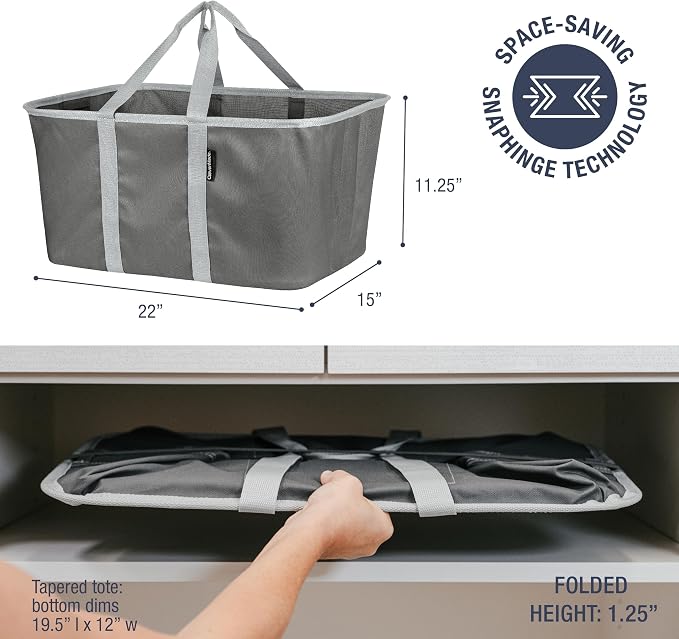 CleverMade Collapsible Laundry Tote - Image 2