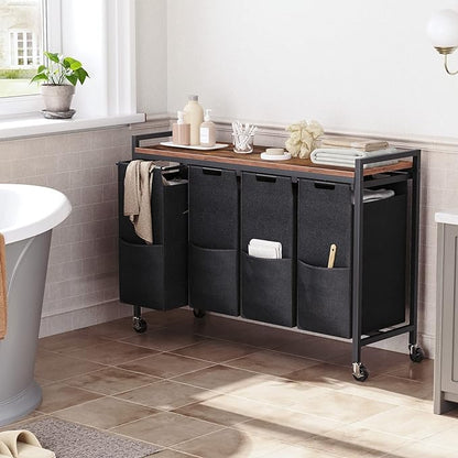 HOOBRO Laundry Sorter 4 Sections, Laundry Hamper - Image 5