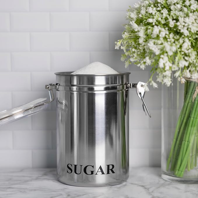 Fox Run Stainless Steel Sugar Container, 62 oz Canister - Image 4