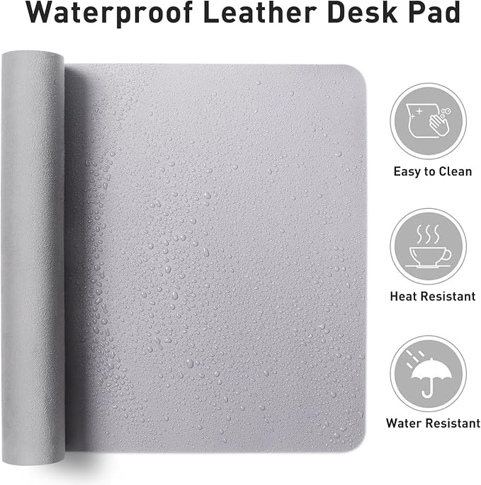Aothia Large PU Leather Desk Pad Protector – Non-Slip Mouse Pad & Writing Mat - Image 7