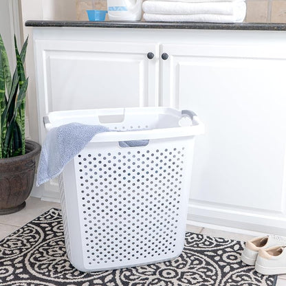 2.5 Bushel Plastic Dirty Laundry Basket, - Image 7