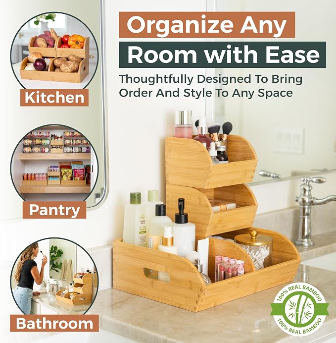 Potato and Onion Storage Bin for Pantry and Kitchen Counter - Image 4
