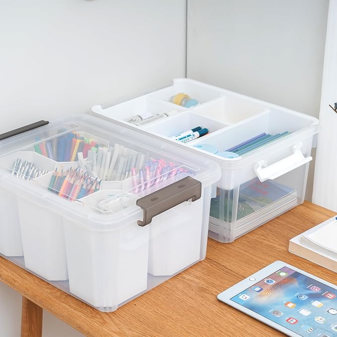 Citylife 17 QT Plastic Storage Bins Clear Storage Box - Image 4