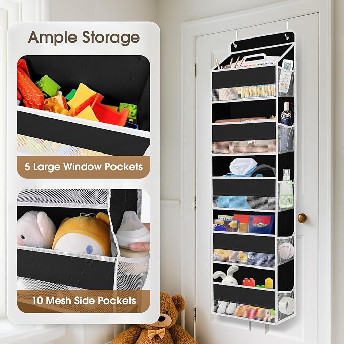 2 Pack Over The Door Organizer, Hanging Storage Organizer - Image 4