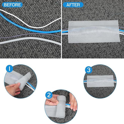 WILLBOND Carpet Cord Cover Cable Protector Floor Cover Cable Protector - Image 3