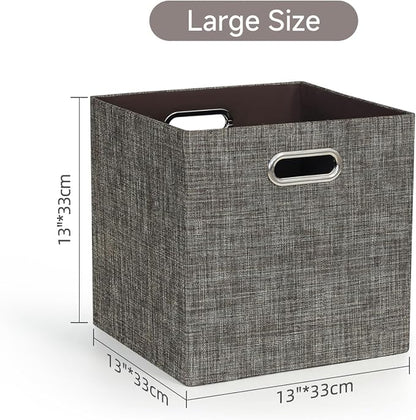 Posprica Storage Basket Bins, 13×13 Foldable Storage Boxes Containers - Image 2