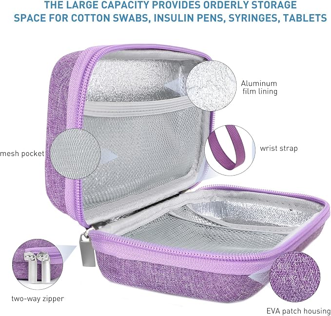 Insulin Cooler Travel Case, EVA Insulation Travel Medicine Kit - Image 4