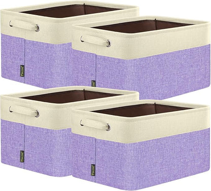 BALEINE 4 Pack Fabric Storage Bins by BALEINE
