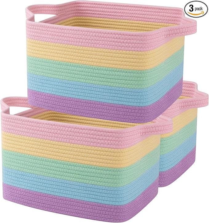 OIAHOMY Storage Basket, Woven Baskets by MasterofSpaceOptimization