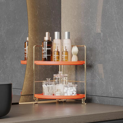 FSyueyun 2-Tier Corner Bathroom Counter Organizer, Tool-Less Installation - Image 6