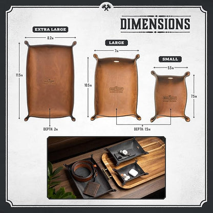 Main Street Forge Leather Valet Tray - Image 3