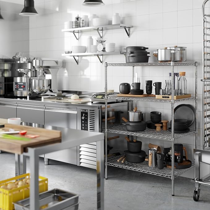 24" Deep x 36" Wide x 54" Height Wire Shelving Kit | 4-Tier | NSF Commercial - Image 5