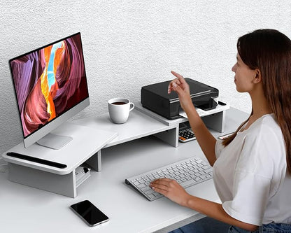 Zimilar Dual Monitor Stand Riser, Monitor Stand - Image 5