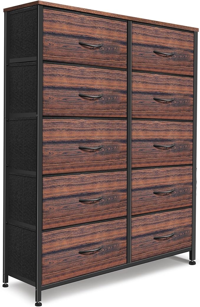 Dresser for Bedroom with 10 Drawers, Chest of Drawers, Storage Drawers by Sonharlar