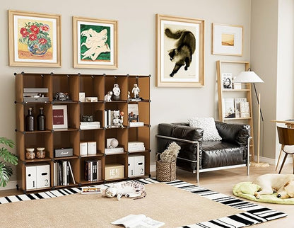 6-Cube Storage Organizer, Closet Organizer Storage Shelf Bookcase Bookshelf - Image 4