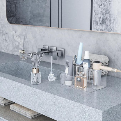 Clear Hair Tool Organizer, Blow Dryer Holder, Acrylic Bathroom Supplies - Image 5
