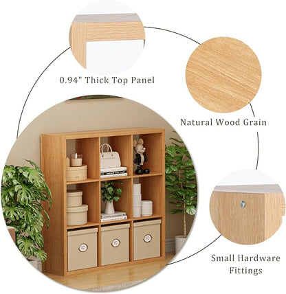 Cube Storage Organizer Bookcase, Decorative 11 inch Open Back Cubical Shelf - Image 7