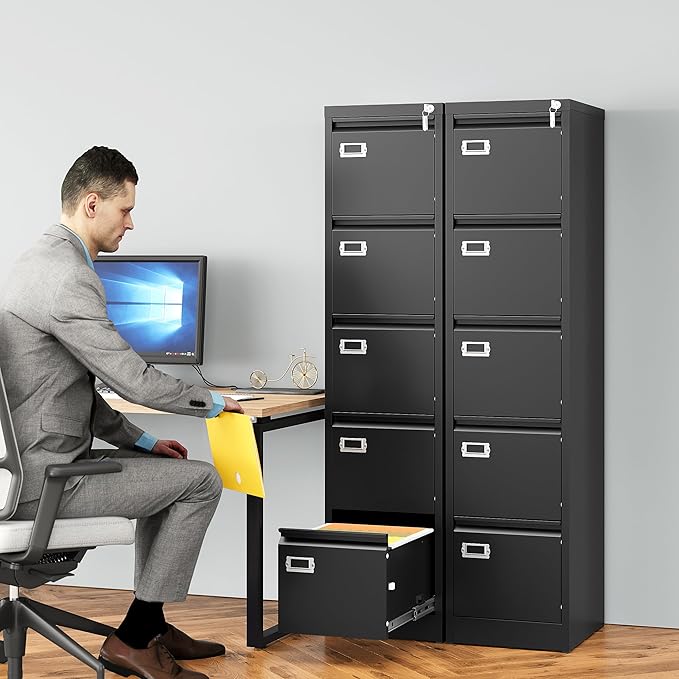 SISESOL 5 Drawer File Cabinet - Image 2