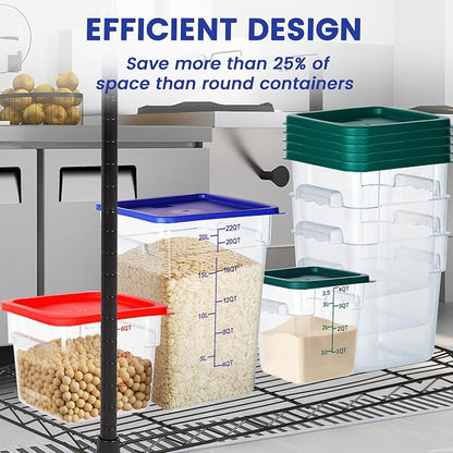 4 Pack Food Storage Containers, 12 Quart - Image 6