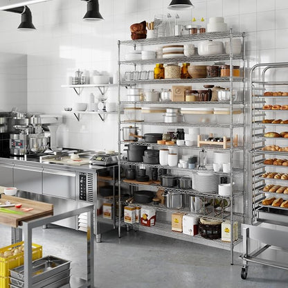 14" Deep x 60" Wide x 96" Height Wire Shelving Kit | 10-Tier | NSF Commercial - Image 7