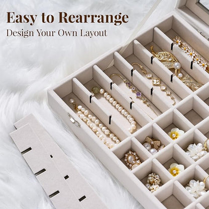 48 Grid Earring Organizer and Storage: Velvet Jewelry Tray - Image 5