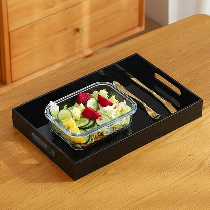 Black Oversize Acrylic Serving Tray - Image 6