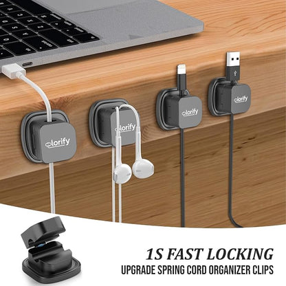 8 Pack Rotatable Cord Organizer Clips - Image 6