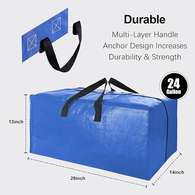 Heavy Duty Extra Large Moving Bags W/Backpack Straps - Image 2