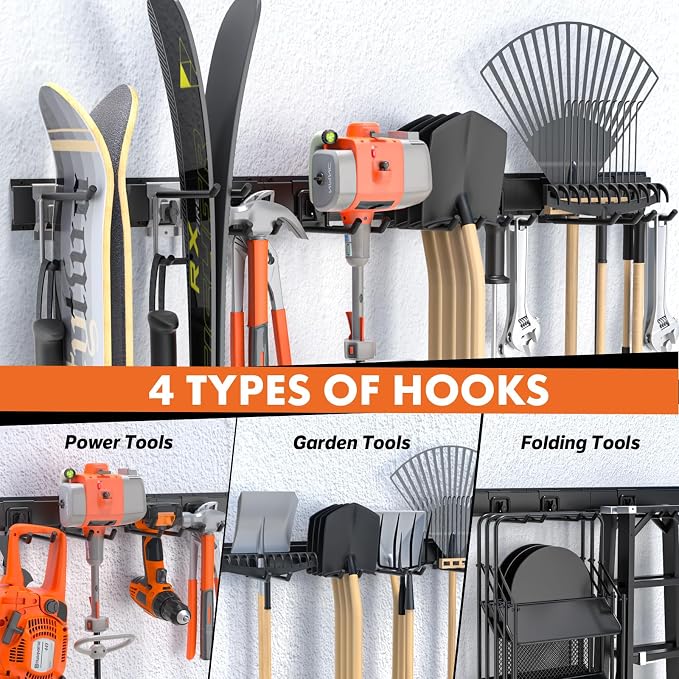 48-Inch Heavy Duty Garage Tool Organizer, Wall Mount Storage System - Image 3