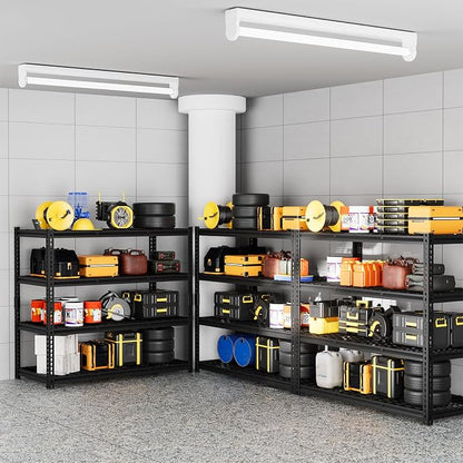 4-Tier 60" W X 24" D X 60" H Garage Shelves 2500LBS Heavy Duty Shelving - Image 6