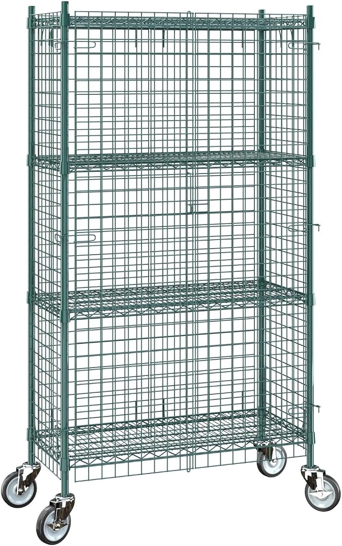 18"x36"x70" Metal Wire Green Security Heavy Duty Commercial NSF Certified - Image 3