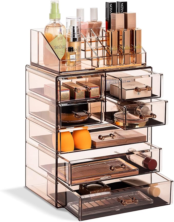 Sorbus Acrylic Makeup Organizer Set, 7-Drawer Vanity & Countertop Cosmetic by Sorbus