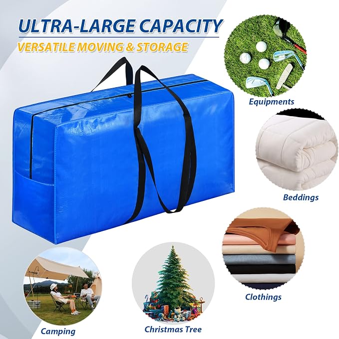 Extra Large Storage Bags, 98 Gallon XXL Jumbo Large Moving Bags Heavy Duty - Image 4