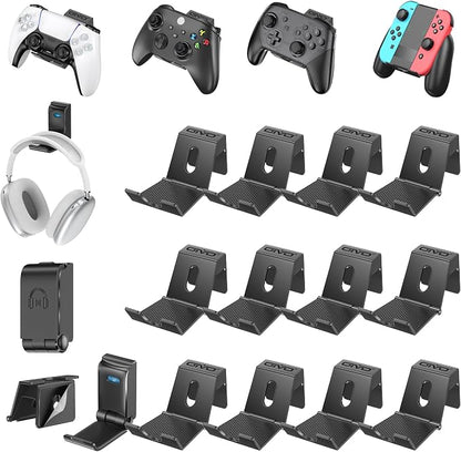 OIVO Controller & Headset Wall Mount Holder Stand, Foldable Headphone Stand by OIVO
