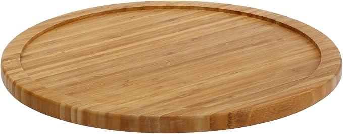 YBM HOME Pack of 6 Bamboo Lazy Susan Single Turntable - Image 2