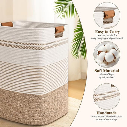 Laundry Hamper, 95L Tall Laundry Basket - Image 6