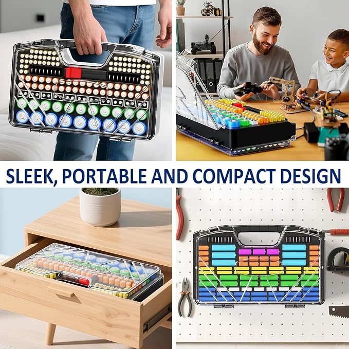 Battery Organizer Storage Holder Box Case - Image 3