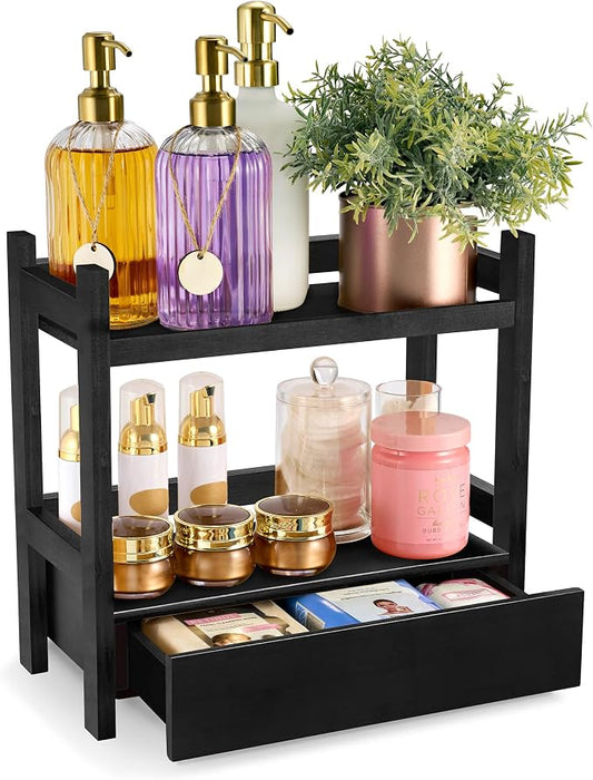 Sorbus Bamboo Bathroom Counter Organizer – 2-Tier Shelf by Sorbus
