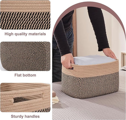 OIAHOMY 4 Pack Storage Baskets for Organizing, Basket for Shelves - Image 3