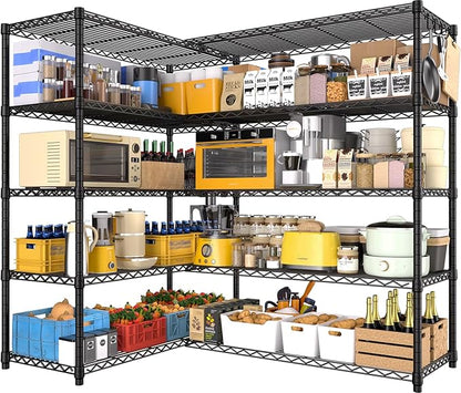 PrimeZone 5 Tier 72" W x 16''D x 76''H Metal Storage Wire Shelves by PrimeZone