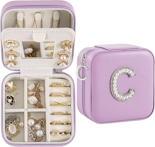 Travel Jewelry Case, Small Jewelry Box Organizer by Unknown