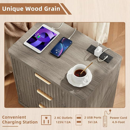 LEYAOYAO 23" Wide Fluted Night Stand - Image 7