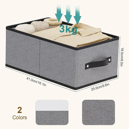 Clothing Storage Bins, 16.1 × 9.8 × 6.5 Inch Storage Cubes - Image 6