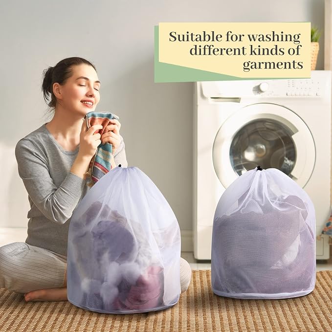 12 Pcs 24 * 32 Inches Fine Mesh Laundry Bag - Image 4