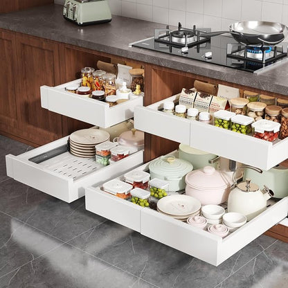 1 Pack Pull Out Cabinet Organizer Expandable Width and Depth, Slide Out Drawers - Image 6