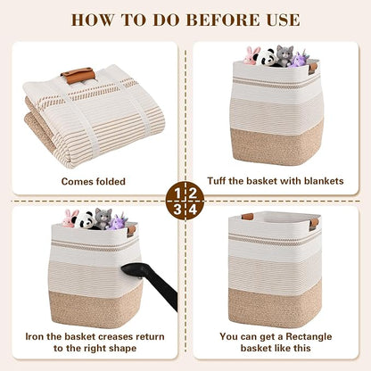 Laundry Hamper, 85L Tall Laundry Basket - Image 9