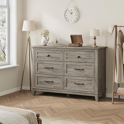 GarveeHome 6 Dresser for Bedroom, 47 in Wide Drawer Dresser - Image 7