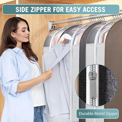 10" Gusseted Garment Bags for Hanging Clothes - Image 4