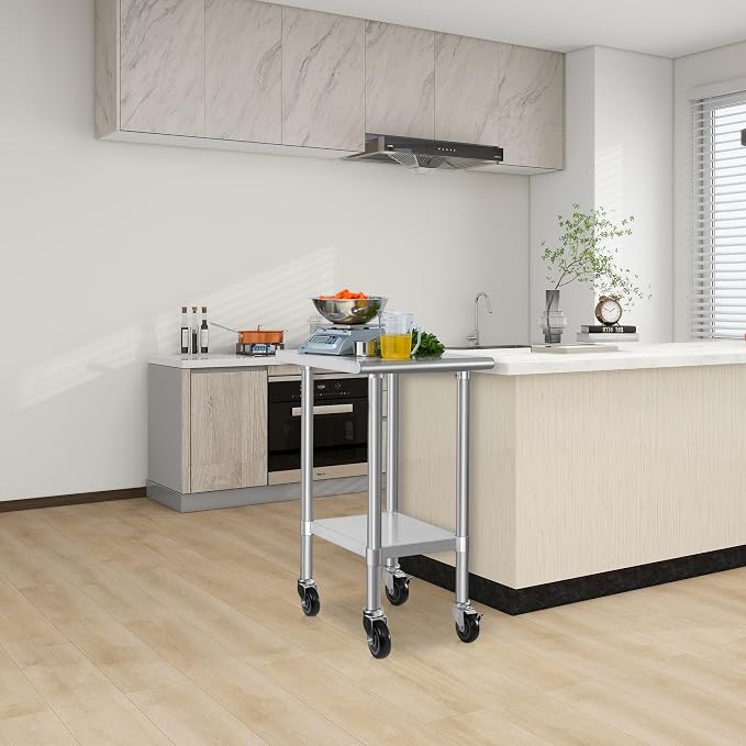HARDURA Stainless Steel Commercial Table Prep & Work Table - Image 2